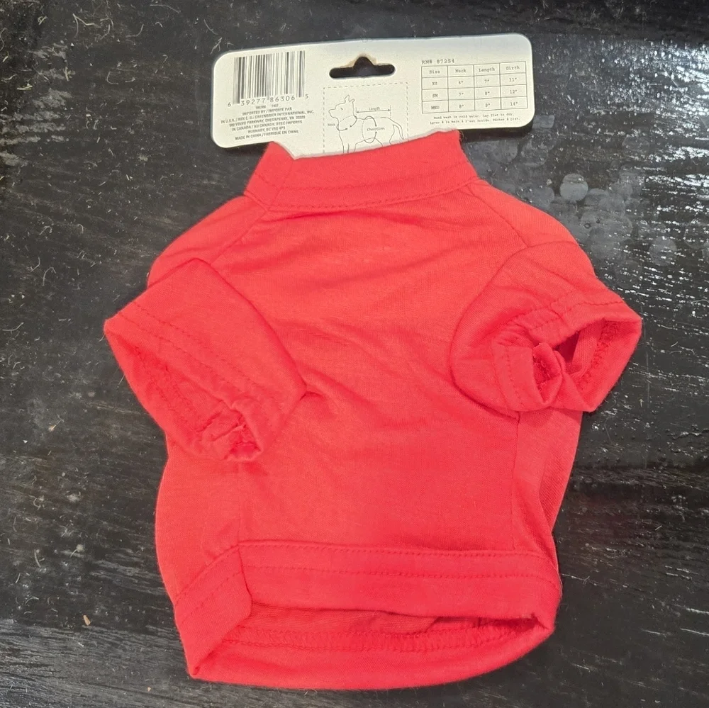 3/$20 Red All American Varsity Barker Dog Shirt